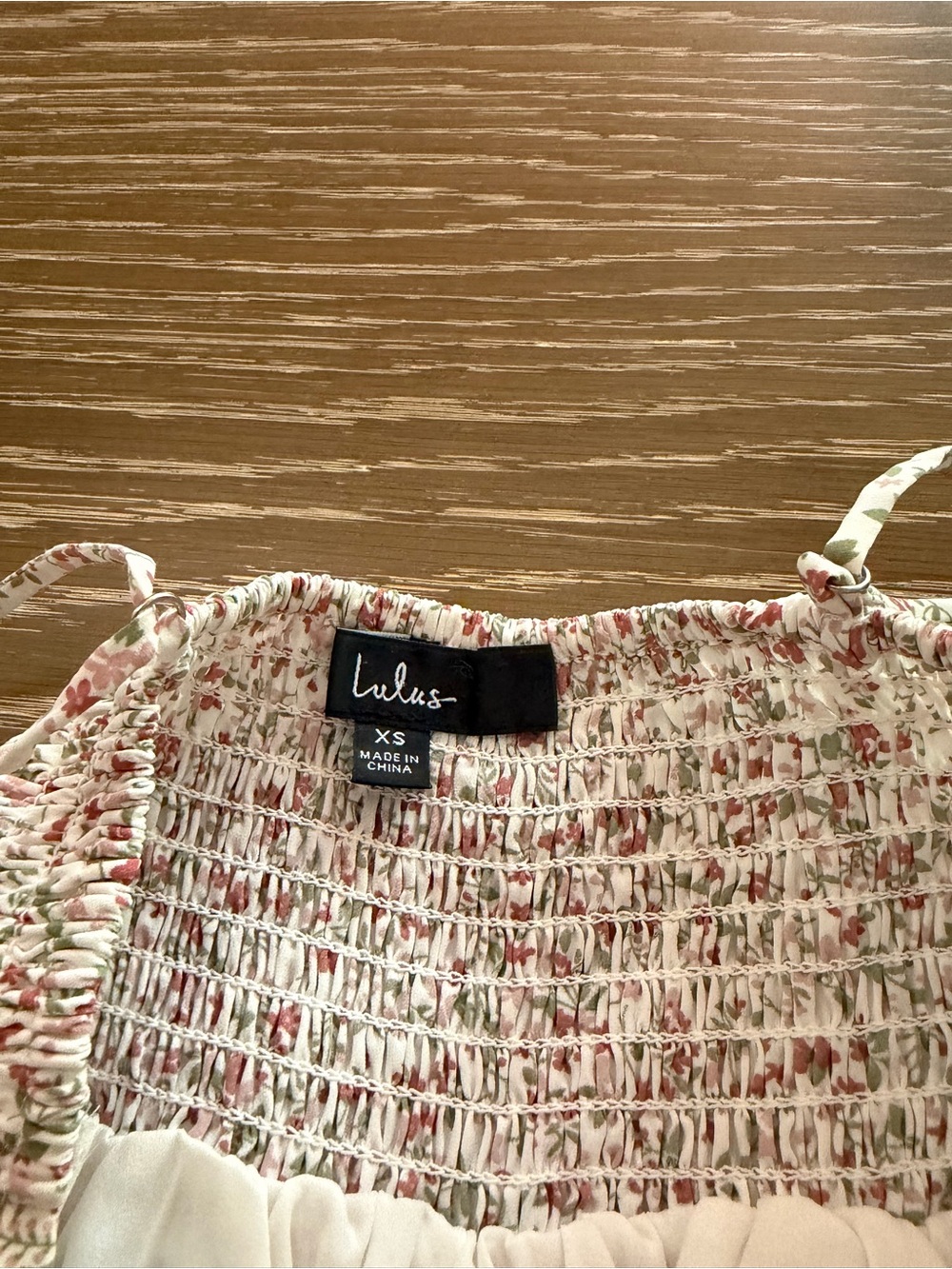 Lulu's Cream Maxi Dress with Pink Floral Print - Picture 2 of 2